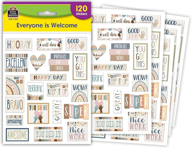Teacher Created Resources Everyone is Welcome Stickers