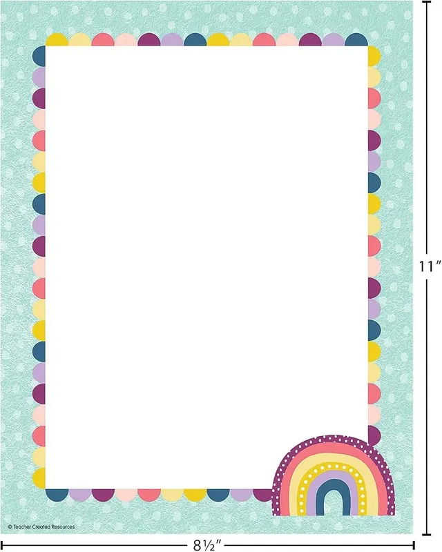 Teacher Created Resources Oh Happy Day Computer Paper – 50 sheets per pack