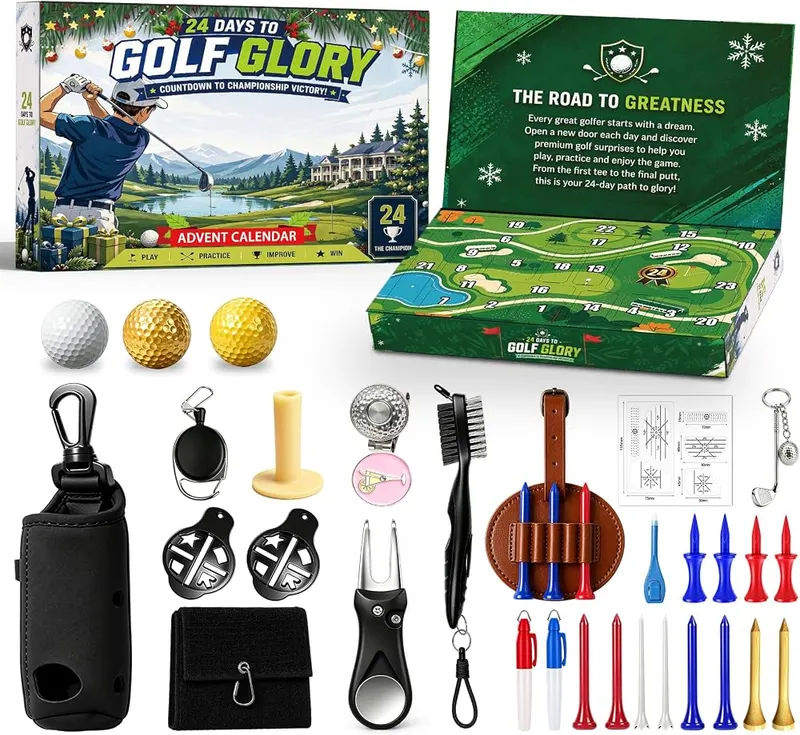 Teekdeer Golf Advent Calendar 2026 in Black