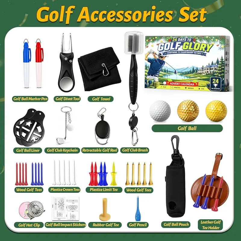 Teekdeer Golf Advent Calendar 2026 – Storage pouch included