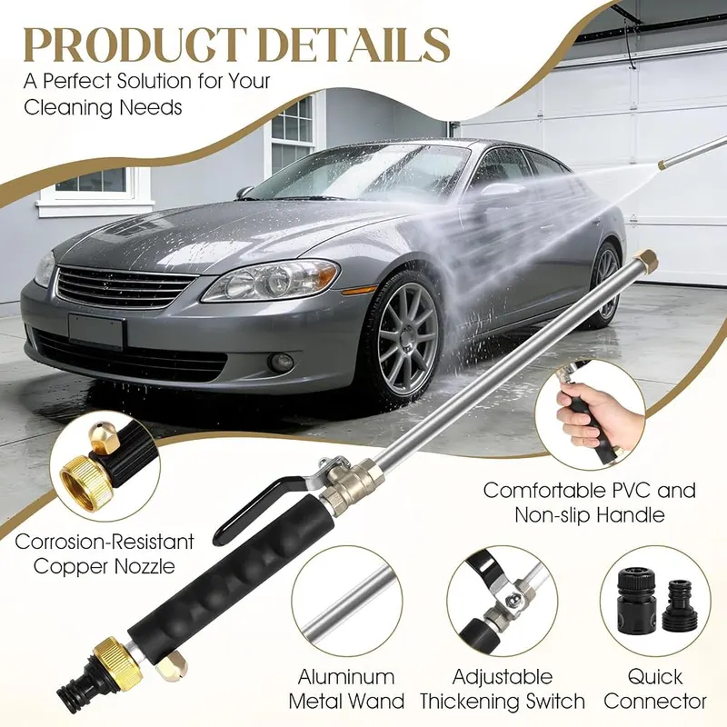 Teikugv Jet Nozzle Power Washer – The Product Includes