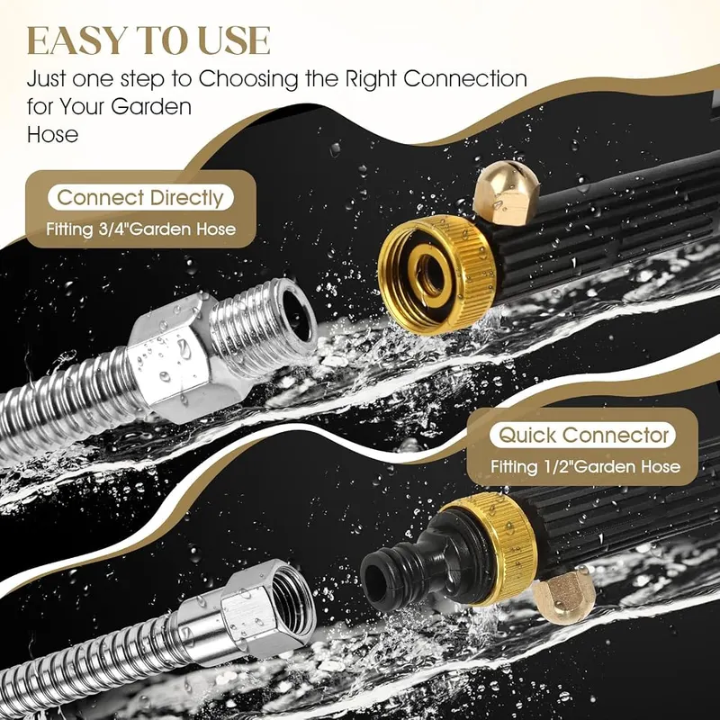 Teikugv Jet Nozzle Power Washer – Corrosion and Rust Resistant