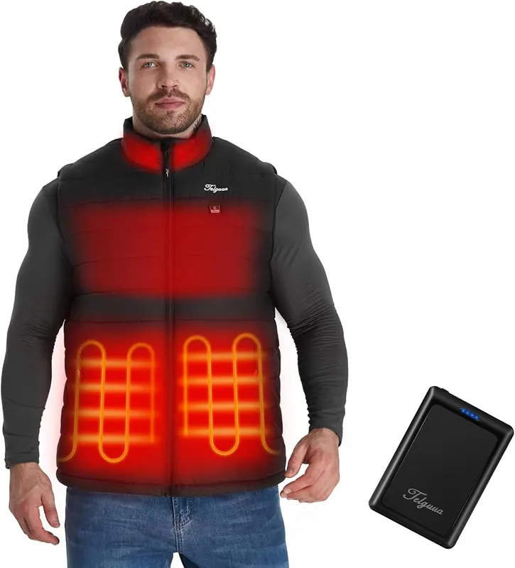 Telguua Heated Vest in Black