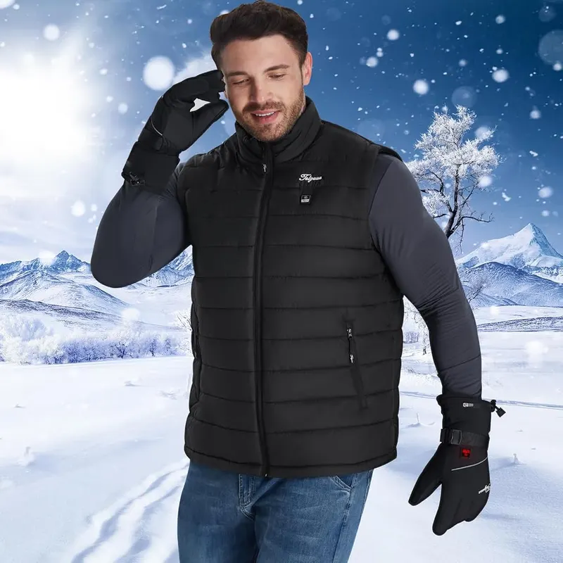 Telguua Heated Vest – Men's heated vest with battery