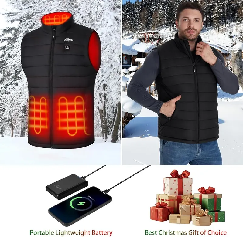 Telguua Heated Vest – LED can be switched off
