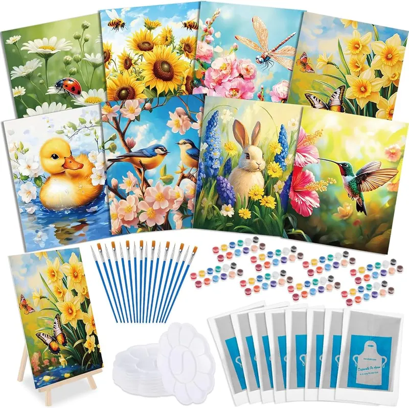 Tenceur 72 pcs Paint and Sip Kit