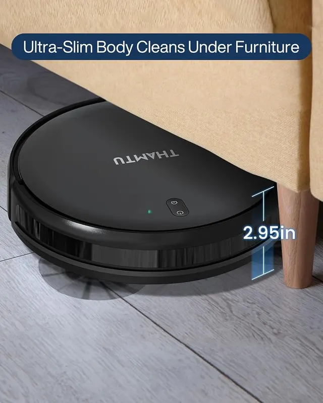 Thamtu Robot Vacuum Cleaner – No app or Wi-Fi required