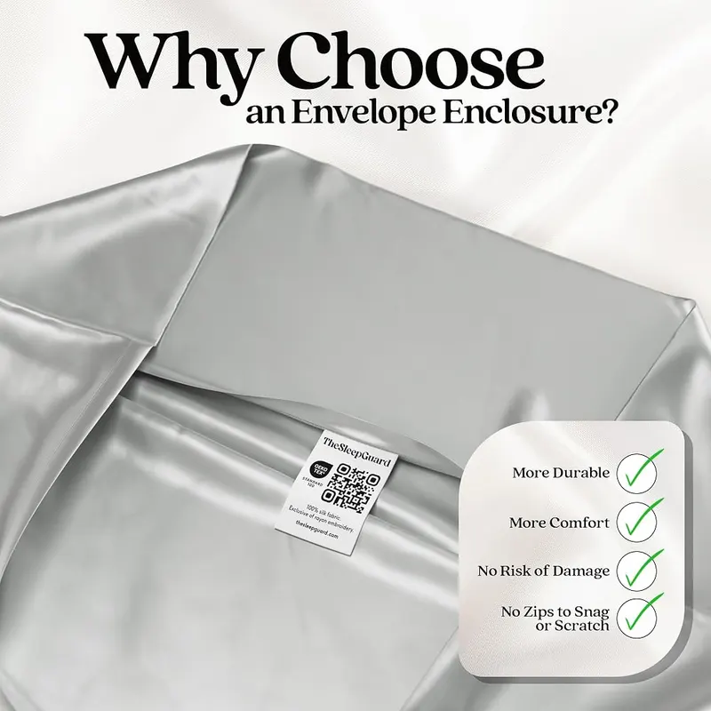 TheSleepGuard Pure Silk Pillowcase – SECRET TO BETTER SLEEP - Experience natural