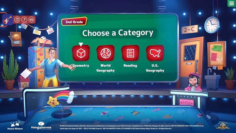 THQ Nordic Are You Smarter Than a 5th Grader? – Fully-voiced moderators and classmates