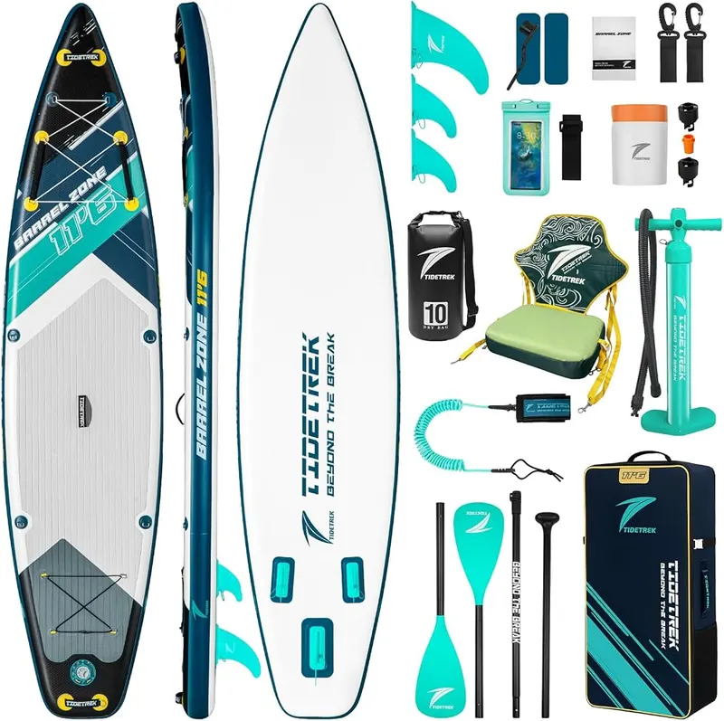 TIDETREK 11’6″ Inflatable Stand Up Paddle Boards