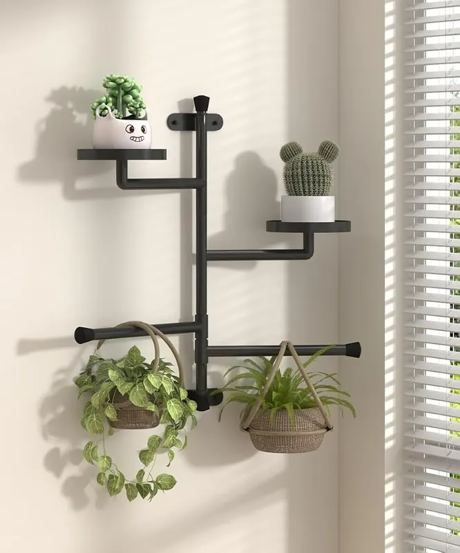 Tikimilor 2-Tier Window Plant Shelves