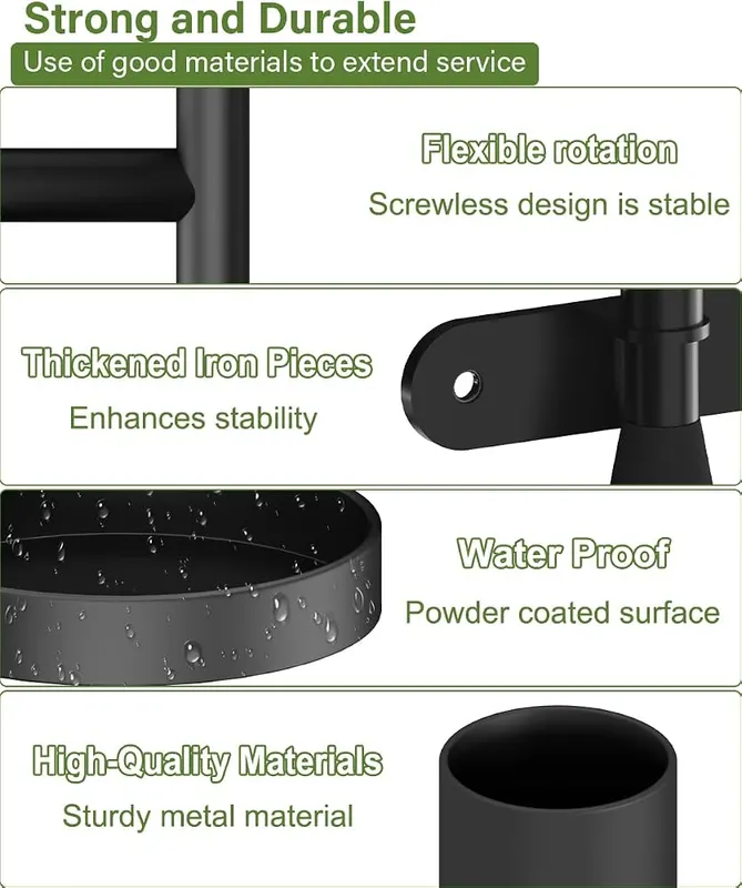 Tikimilor 2-Tier Window Plant Shelves – 2 Display Methods