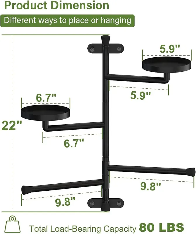 Tikimilor 2-Tier Window Plant Shelves – High-quality materials