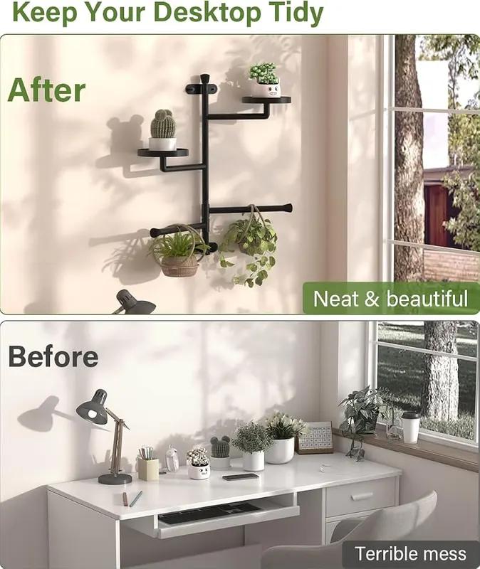 Tikimilor 2-Tier Window Plant Shelves – Multi-scene application