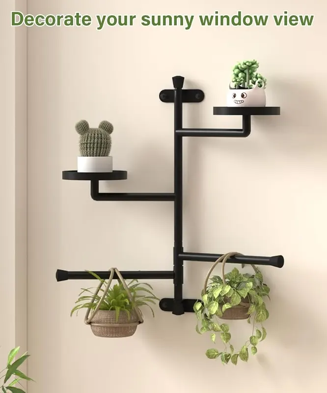 Tikimilor 2-Tier Window Plant Shelves – product photo 7 of 7