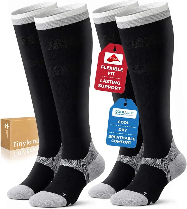 TINYLEMON Compression Socks in Black