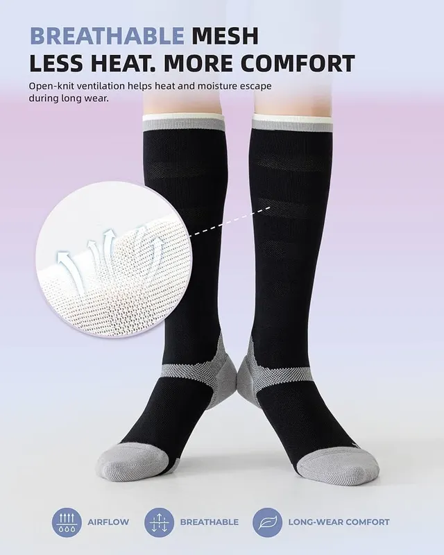 TINYLEMON Compression Socks – 15-20 mmHg graduated rating