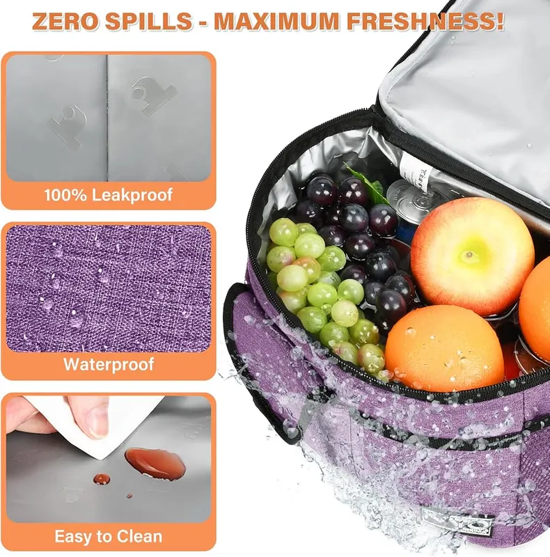 Tirrinia Insulated Lunch Box Cooler – Leakproof & Easy to Clean - This lunch