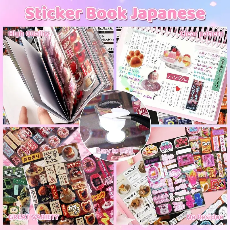 Tmtains 1300Pcs Japanese Sticker Book – product photo 2 of 7