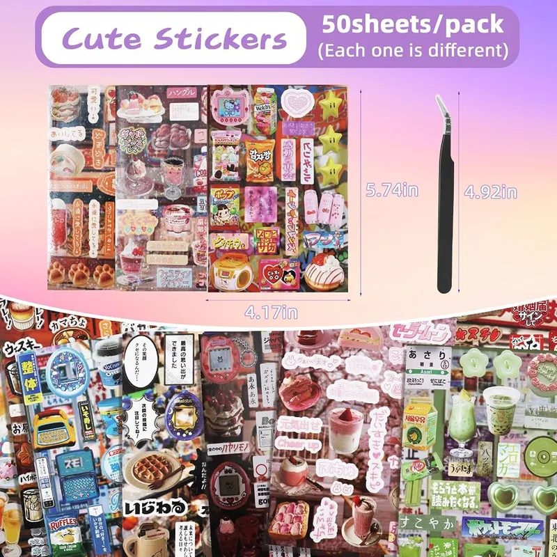 Tmtains 1300Pcs Japanese Sticker Book – product photo 5 of 7