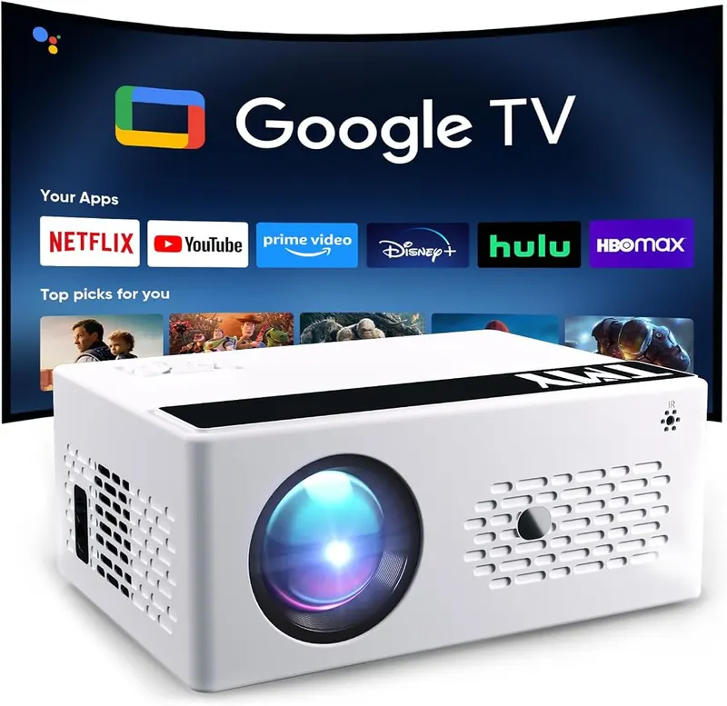 TMY Smart Projector in white+black
