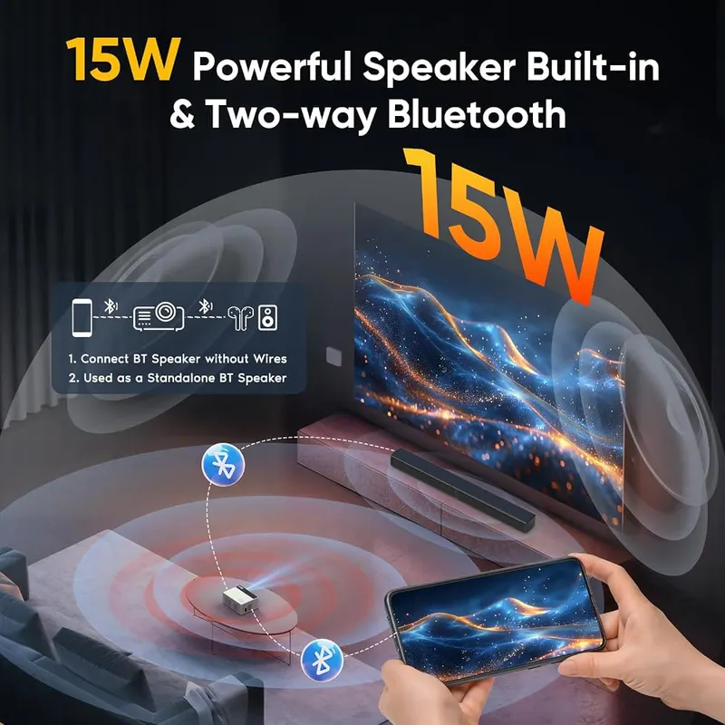 TMY Smart Projector – Low-latency HDMI for consoles