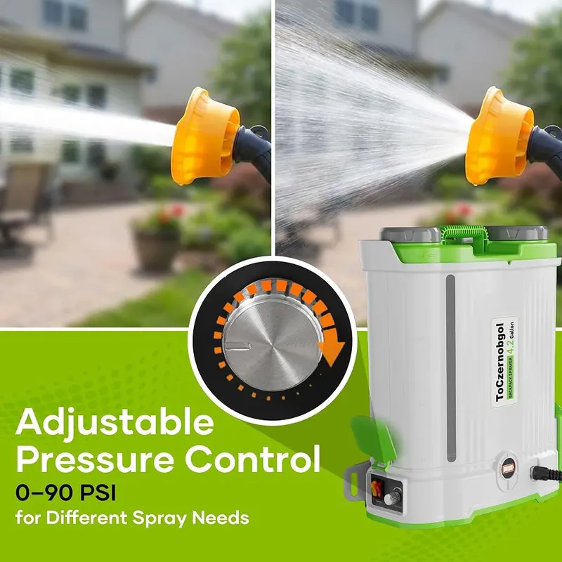 ToCzernobgol Backpack Sprayer – Adjustable Pressure & Multiple Nozzles