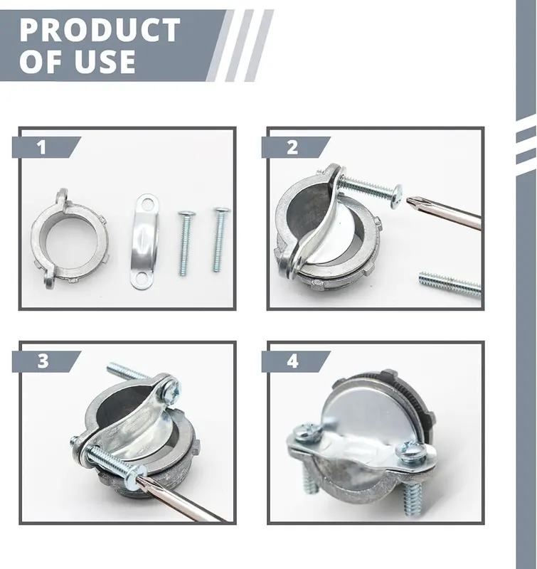 TOMSHIELE 12 Pack 1/2 Inch Clamp Type – Usage Method
