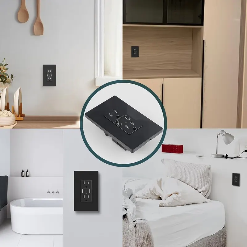 TOPELER 4.8A USB Wall Receptacle Outlet – Worry-Free Service