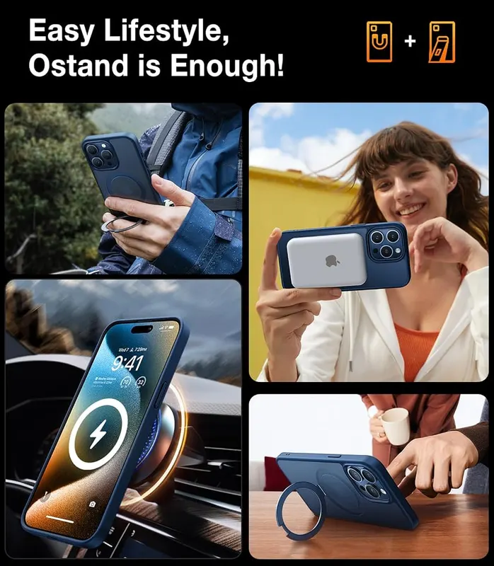 TORRAS iPhone 15 Pro Max Case – Dual port simultaneous fast charging