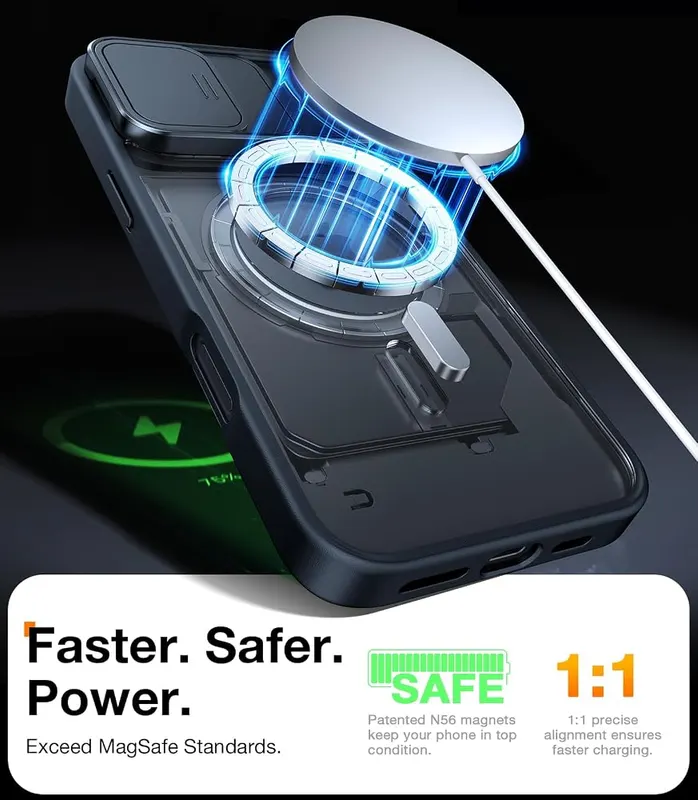 TORRAS for iPhone 16 Pro Case – Translucent matte, anti-fingerprint finish