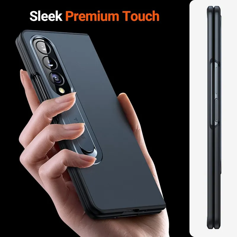 TORRAS Kickstand Z Fold 4 Case – Hidden kickstand design adds no bulk