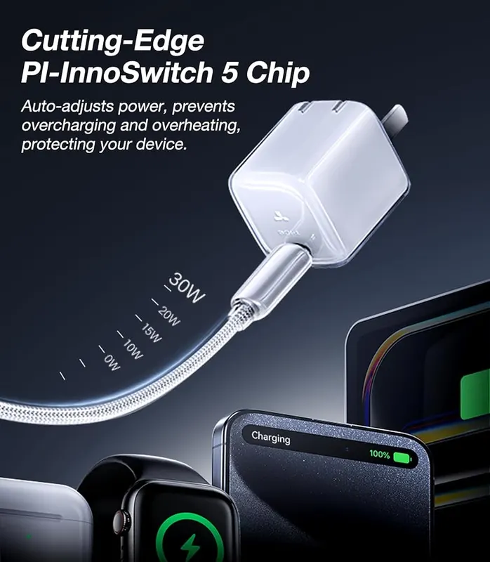TORRAS Low Temp 30W USB C Charger – Compatible with recent phones and tablets