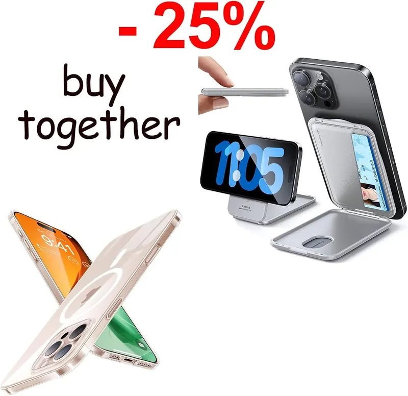 TORRAS Magnetic case & 360Spin Magnetic Wallet