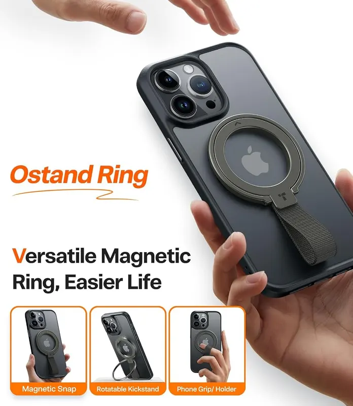 TORRAS Magnetic Case & Magnetic Phone Grip – Combined magnetic phone case and grip