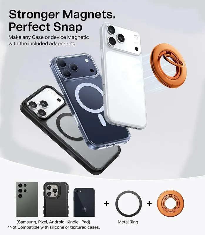 TORRAS Magnetic Case & Magnetic Phone Grip – Convenient accessory bundle