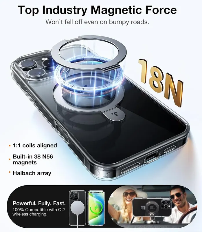 TORRAS Magnetic Case & Magnetic Power Bank – Durable cell design for longevity