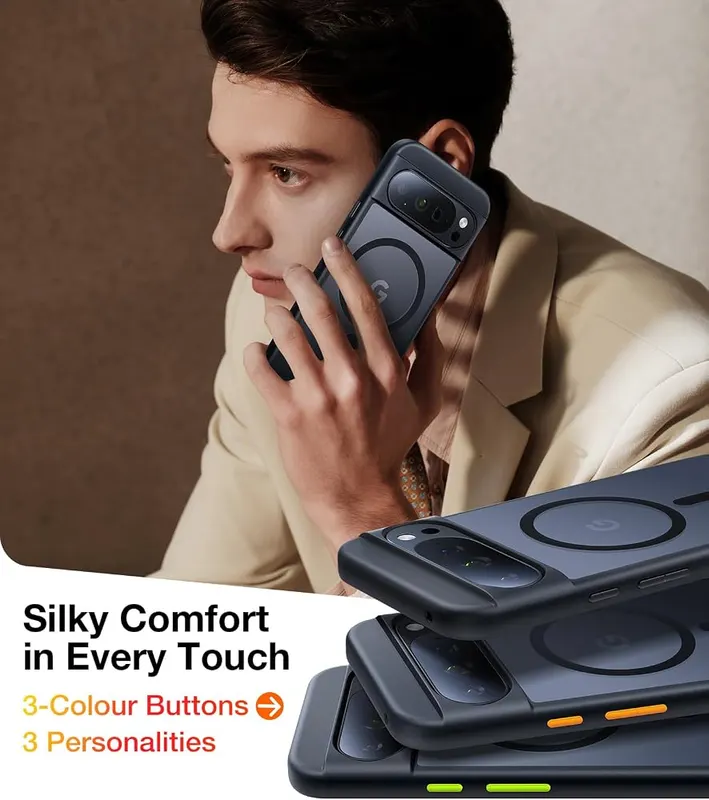 TORRAS Magnetic Shockproof Black – 360-degree airbags with X-SHOCK 4.0
