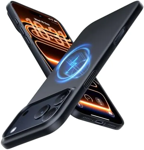 TORRAS Magnetic Slim Fit Black – Slim fit iPhone 18 Pro case