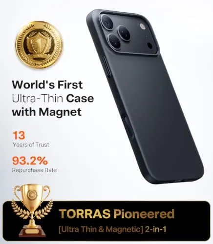 TORRAS Magnetic Slim Fit Black – Magnetic accessory design
