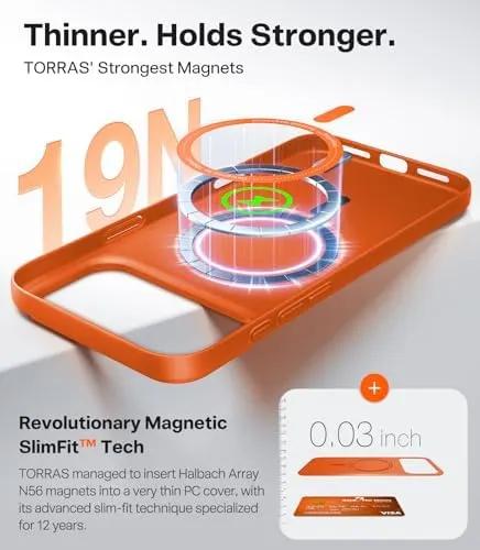TORRAS Magnetic Slim Fit Bundle – Supports fast wireless charging