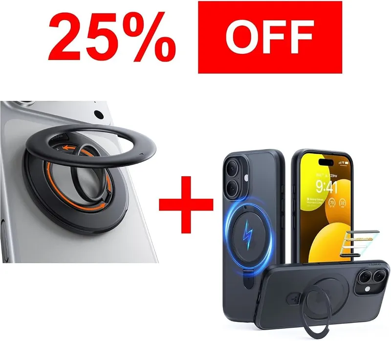 TORRAS Magnetic Stand Case & Magnetic Phone