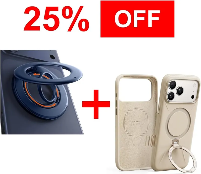 TORRAS Magnetic Stand Case & Magnetic Phone