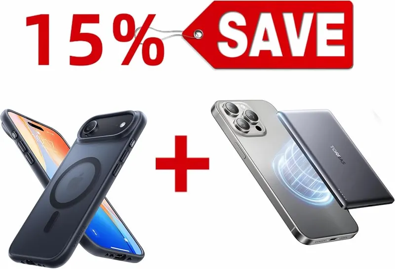 TORRAS MiniMag Power Bank 5000mAh and case