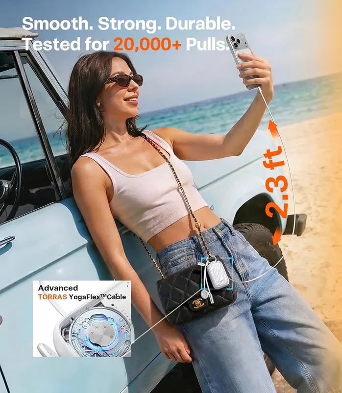 TORRAS PearlGo Power Bank – Works with iPhone, iPad and Android phones