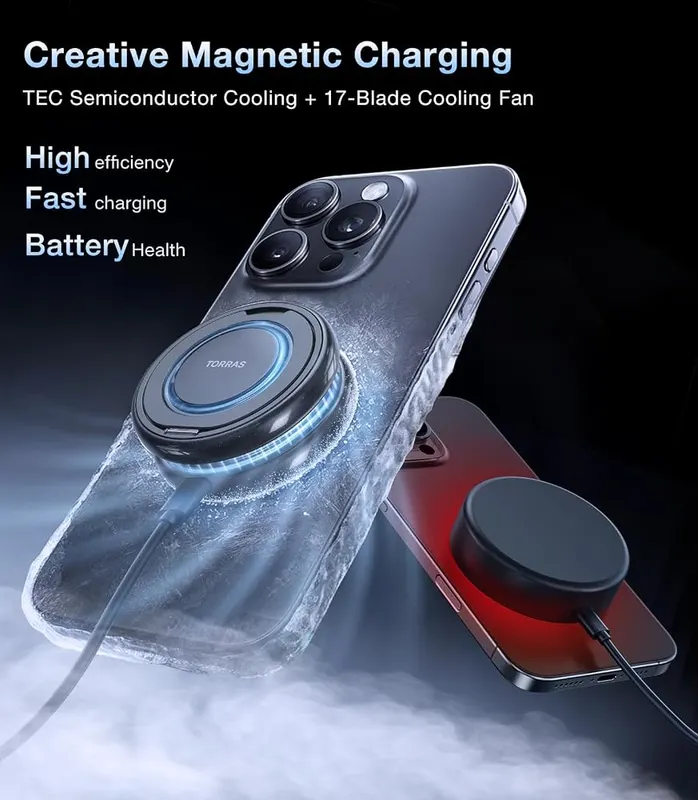 TORRAS PolarCircle Qi2 Mag-Safe Charger & Low – Made with durable plastic materials