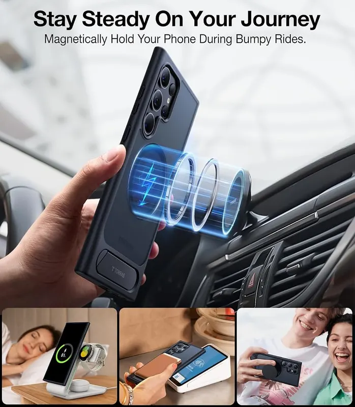 TORRAS Samsung Galaxy S24 Ultra Case White – Advanced GaN technology for fast charging