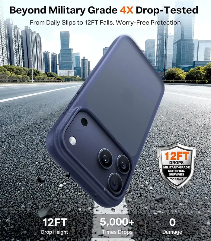 TORRAS Shockproof Case – 12FT drop protection, per TORRAS