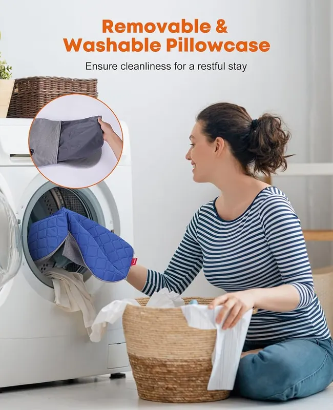 Trakiom Inflatable Camping Pillow – Quiet sleep without plastic crinkle