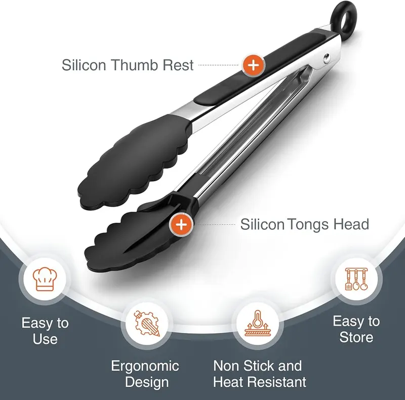 Tribal Cooking Kitchen Tongs – State-of-the-art tongs for cooking - Quality cooking tongs